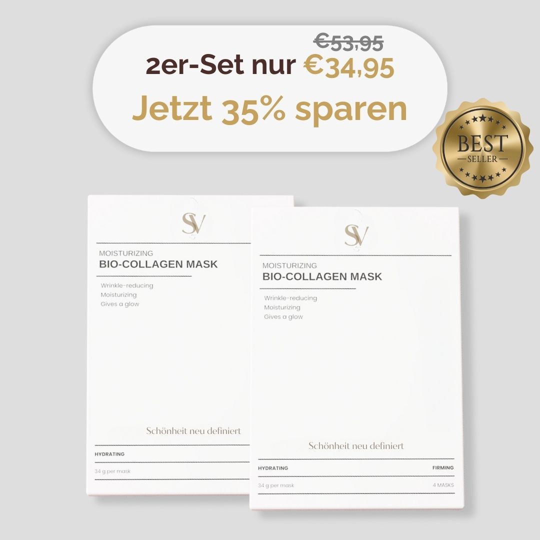 Skinvasion - Bio-Kollagen Gesichtsmaske (4er-Box) - Doppelpack