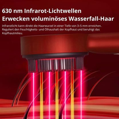 Skinvasion - Rotlicht HairFlow-Stimulationsbürste