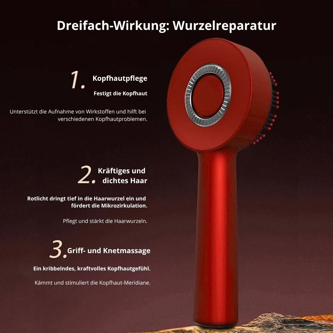 Skinvasion - Rotlicht HairFlow-Stimulationsbürste