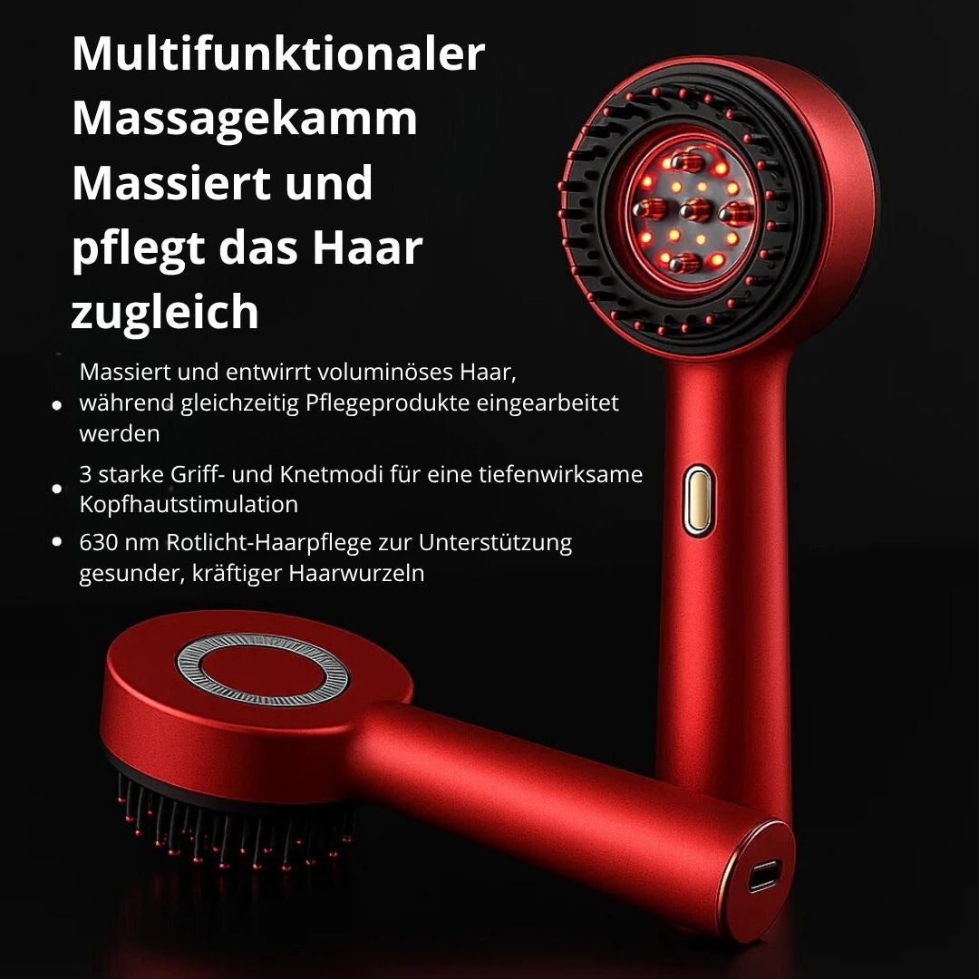 Skinvasion - Rotlicht HairFlow-Stimulationsbürste